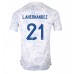 Billige Frankrig Lucas Hernandez #21 Udebane Fodboldtrøjer VM 2022 Kortærmet